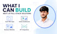 build a nextjs full stack web application