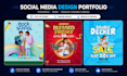 create professional social media post designs for brands