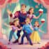 draw a family in disney style
