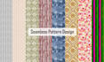 create hand drawn watercolor seamless patterns