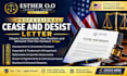 draft a professional cease and desist letter as a US lawyer