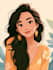 make a disney cartoon illustration