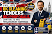 write UK cleaning tenders, bid proposals, contracts and procurement responses