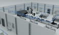 create 3d industrial animation 3d automated robotic line manufacturing animation