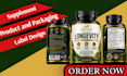 supplement label, product packaging, nutrition labels, bottle labels, jar label