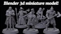 sculpt 3d miniature model tabletop mini figures warhammer 40k 3d printing model