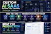 build a custom ai saas web app, rag application or ai software