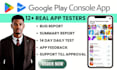 do app testing 12 android app tester google play closed testing 20 user tester