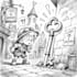 sketch your cartoon character