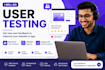 do user testing, app and website review