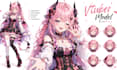 draw and rig live2d vtuber model 2d vtuber model anime vtuber live 2d vtuber