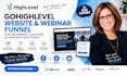 create gohighlevel coaching website and ghl webinar registration funnel