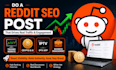 do reddit SEO post for business management saas, crypto website ai app promotion
