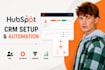 hubspot CRM setup workflow automation