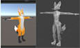 custom furry vrchat avatar anime vrc rigging toggles and expression