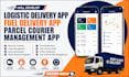 develop logistic delivery app fuel delivery app parcel courier management app