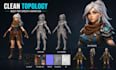 create blender 3d character modeling and rigging for game character animation