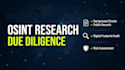 do professional osint research and due diligence