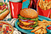 create a food pop art illustration