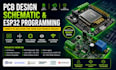 design pcb, schematic and program esp32 for your electronics project