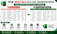 clean, format, merge and organize excel spreadsheets