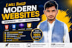 build a modern website using HTML CSS bootstrap and javascript