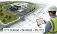 design site grading plan, site plan, utility, drainage and stormwater plan