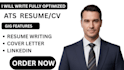 write, revamp or rewrite professional resume and cv