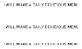 make delicious daily meal