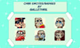make affordable custom emotes and badges for you