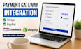integrate stripe paypal payment gateway for woocommerce shopify