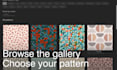 provide a ready made seamless pattern with fast delivery