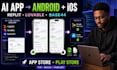 convert website to app replit lovable ai base44 andriod ios app store publish