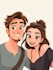 make a disney cartoon illustration