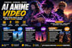 create a cinematic ai anime video with stunning visuals