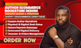 design a custom author ecommerce bookstore and shopify store