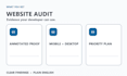 audit your website for UX, speed, accessibility, and conversion issues