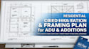 design residential foundation framing plan adu addition
