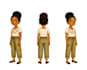 draw character turnaround sheet and expression sheet