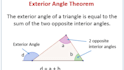 develop the exterior angle of a triangle equal website