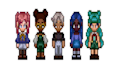 do 2d pixel art sprite sheet character animation rpg maker pixel game nft