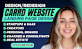 design modern carrd website carrd landing page redesign carrd website