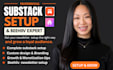 setup substack newsletter account and beehiiv newsletter