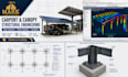design carport canopy solar permit plans structural engineering texas florida
