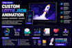 create custom lottie json animation for your website or app