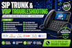fix troubleshoot sip trunk volp, 3cx  asterisk call issues freepbx cloud pbx