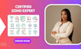 zoho sites zoho commerce zoho projects analytics landing page