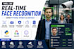 build real time face recognition system using python opencv arcface ai