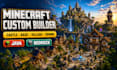 build minecraft castle base village spawn maps java bedrock custom world builder