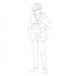 sketch characters into anime style